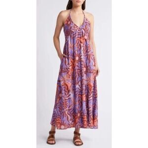 New XIRENA LILAC FIRE MAGGIE HALTER DRESS Size Small